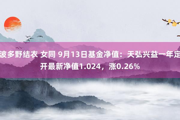 波多野结衣 女同 9月13日基金净值：天弘兴益一年定开最新净值1.024，涨0.26%