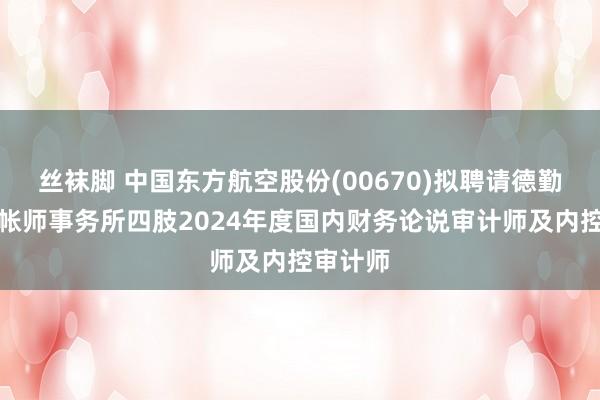 丝袜脚 中国东方航空股份(00670)拟聘请德勤华永司帐师事务所四肢2024年度国内财务论说审计师及内控审计师