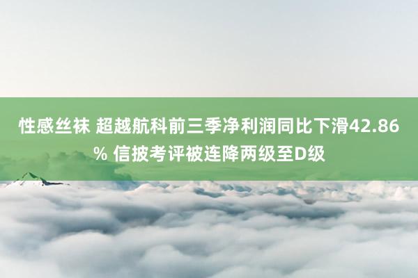 性感丝袜 超越航科前三季净利润同比下滑42.86% 信披考评被连降两级至D级